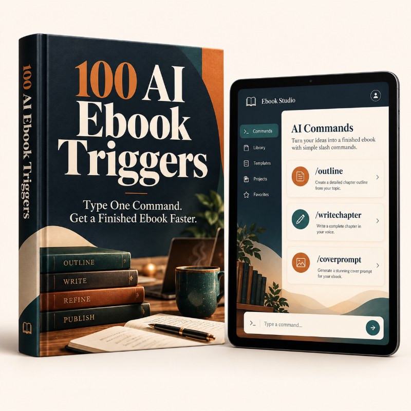100 AI Ebook Triggers product bundle